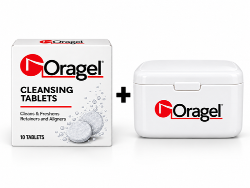 Denture Cleansing Tablet + Soak Box Bundle